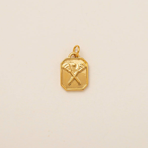 Titanium Steel Sports Pendant Necklace With Geometric Pattern And Vacuum Plating For Women