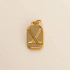 Titanium Steel Sports Pendant Necklace With Geometric Pattern And Vacuum Plating For Women