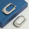 Titanium Steel Square Thread Ushaped Geometric Ear Stud Earrings Electroplated With Gold