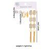 Titanium Steel Square Zircon Earrings With Electroplating Geometric Style For Women