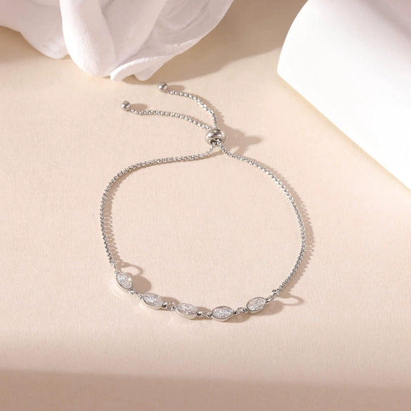 Titanium Steel Stacked Bracelet Geometric Inlaid Zircon Electroplated Light Luxury Women's Jewelry