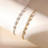 Titanium Steel Stacked Bracelet Geometric Inlaid Zircon Electroplated Light Luxury Women's Jewelry
