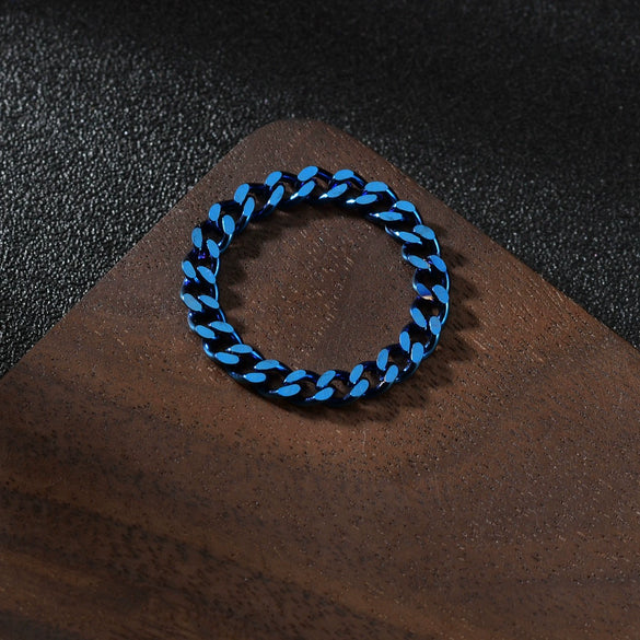 Titanium Steel Stacked Jewelry Geometric Style Electroplated For Women