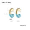 Titanium Steel Stainless Steel C Shape Electroplated Fashion Light Luxury Women's Earrings