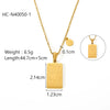 Titanium Steel Stainless Steel Constellation Necklace For Women With Electroplating