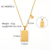 Titanium Steel Stainless Steel Constellation Necklace For Women With Electroplating