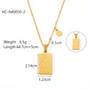 Titanium Steel Stainless Steel Constellation Necklace For Women With Electroplating