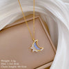 Titanium Steel Stainless Steel Copper Unisex Cartoon Animal Zodiac Full Diamond Necklace