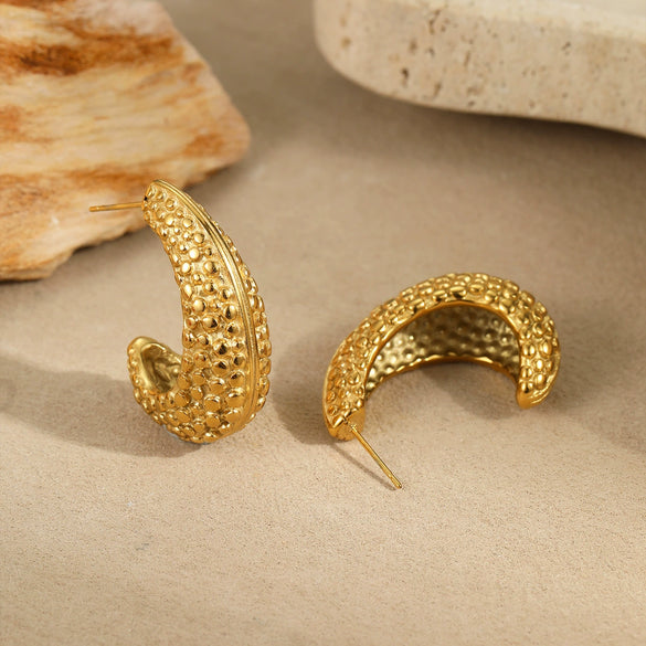 Titanium Steel Stainless Steel Geometric Goldplated Electroplated Women's Earrings