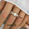 Titanium Steel Stainless Steel Geometric Round Ring With Black And White Enamel Real Gold Plating Retro Opening Nonfading Oil Dripping For Women