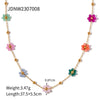 Titanium Steel Stainless Steel Geometric Style Women's Necklace With Electroplating Process