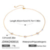 Titanium Steel Stainless Steel Geometric Style Women's Necklace With Electroplating Process