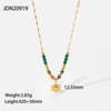 Titanium Steel Stainless Steel Geometric Style Women's Necklace With Electroplating Process