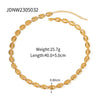 Titanium Steel Stainless Steel Geometric Style Women's Necklace With Electroplating Process