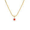 Titanium Steel Stainless Steel Geometric Zircon Pendant Necklace 18K Gold Plated Women's Fashion Minimalist Neck Accessory
