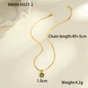 Titanium Steel Stainless Steel Geometric Zircon Pendant Necklace 18K Gold Plated Women's Fashion Minimalist Neck Accessory