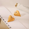 Titanium Steel Stainless Steel Imitation Pearl Love Heartshaped Jewelry Set With Pearls And Vacuum Plated Featuring Love Water Drop And Bell Patterns