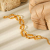 Titanium Steel Stainless Steel Irregular Chain Bracelet For Women With Geometric Pattern And Electroplating Treatment