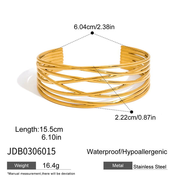 Titanium Steel Stainless Steel Open Bracelet Niche Design Jewelry