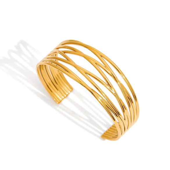 Titanium Steel Stainless Steel Open Bracelet Niche Design Jewelry