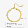 Titanium Steel Stainless Steel Plated 18K Gold Electroplated Women's Bracelet With Wave Geometric Snake Bone Design