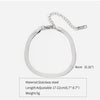 Titanium Steel Stainless Steel Plated 18K Gold Electroplated Women's Bracelet With Wave Geometric Snake Bone Design