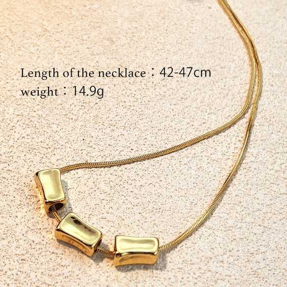 Titanium Steel Stainless Steel Ushaped Vintage Minimalist Necklace