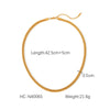 Titanium Steel Stainless Steel Women's Geometric Clavicle Chain Bracelet Necklace Electroplated