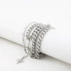 Titanium Steel Star Pendant Clavicle Chain Unisex Cuban Chain Style