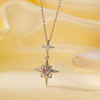 Titanium Steel Star Pendant Necklace Electroplated Personality Style