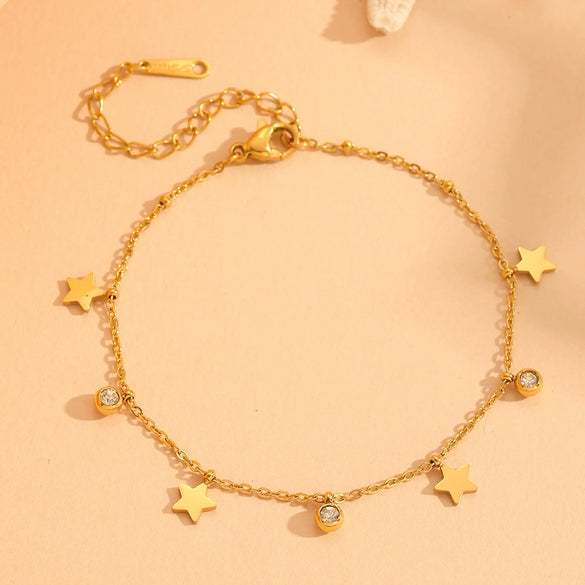 Titanium Steel Star Pendant Waist Chain Light Luxury Sweet Style