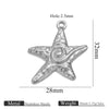 Titanium Steel Starfish Conch Pendant Necklace Accessories Electroplating