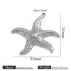 Titanium Steel Starfish Conch Pendant Necklace Accessories Electroplating
