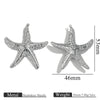 Titanium Steel Starfish Conch Pendant Necklace Accessories Electroplating