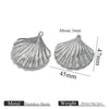 Titanium Steel Starfish Conch Pendant Necklace Accessories Electroplating
