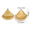Titanium Steel Starfish Conch Pendant Necklace Accessories Electroplating