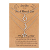 Titanium Steel Sun Moon Couple Necklace Electroplated