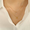 316L Stainless Steel Tassel Clavicle Chain Necklace Fishtail Design Electroplating For Women