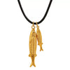 316L Stainless Steel Tuna Pendant Necklace Animals Zodiac Style Electroplated For Women