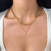 Titanium Steel Twelve Constellation Mixed Gemstone Inlay O Chain Necklace For Women Electroplated