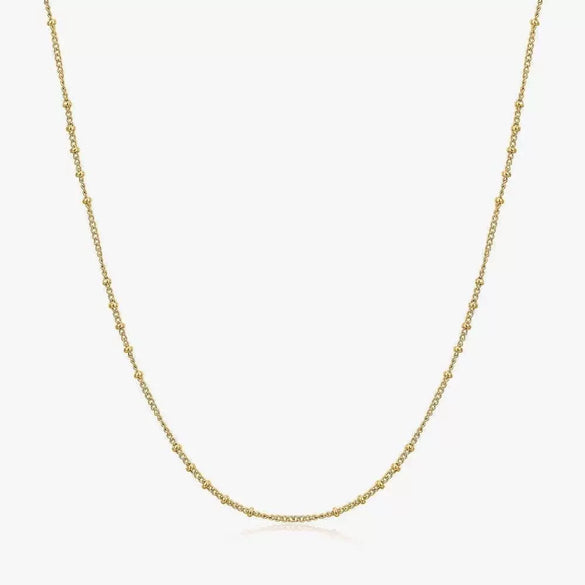 Titanium Steel Twelve Constellation Mixed Gemstone Inlay O Chain Necklace For Women Electroplated