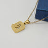 316L Stainless Steel Twelve Constellation Pendant Necklace For Women With Sand Glitter Powder And Vacuum Plating
