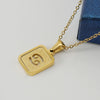 316L Stainless Steel Twelve Constellation Pendant Necklace For Women With Sand Glitter Powder And Vacuum Plating
