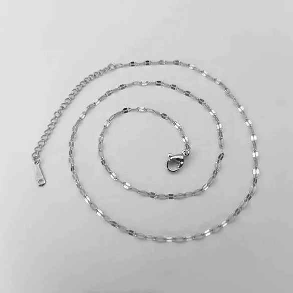 Titanium Steel Unisex Geometric Style Furnace Vacuum Plated Necklace O Chain Jewelry