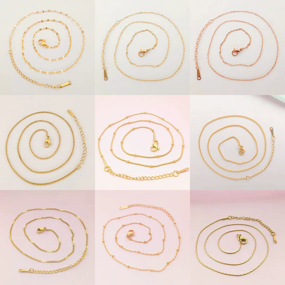 Titanium Steel Unisex Geometric Style Furnace Vacuum Plated Necklace O Chain Jewelry