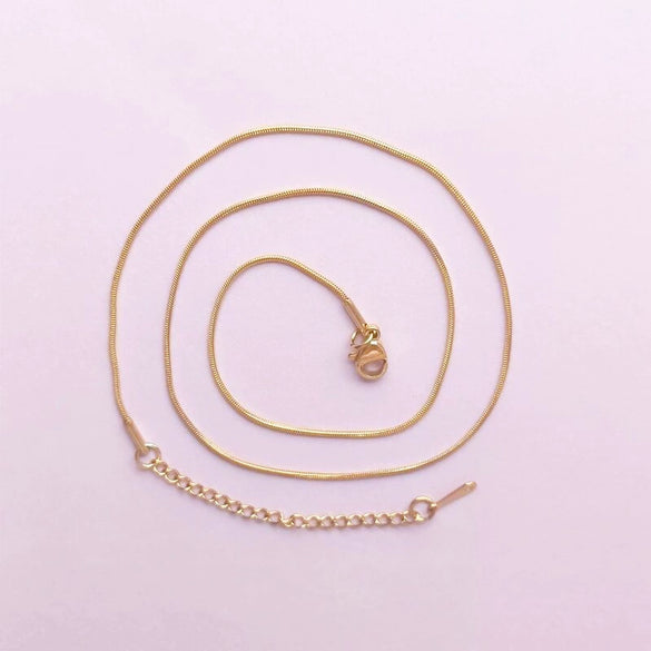 Titanium Steel Unisex Geometric Style Furnace Vacuum Plated Necklace O Chain Jewelry