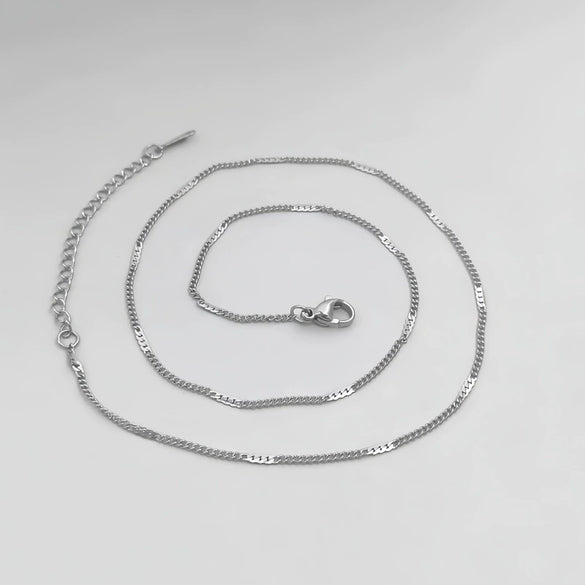 Titanium Steel Unisex Geometric Style Furnace Vacuum Plated Necklace O Chain Jewelry