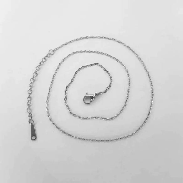 Titanium Steel Unisex Geometric Style Furnace Vacuum Plated Necklace O Chain Jewelry