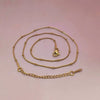 Titanium Steel Unisex Geometric Style Furnace Vacuum Plated Necklace O Chain Jewelry