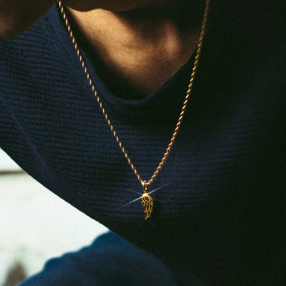 Titanium Steel Unisex Pendant Necklace With Animals Zodiac Pattern Twist Chain Electroplating Design